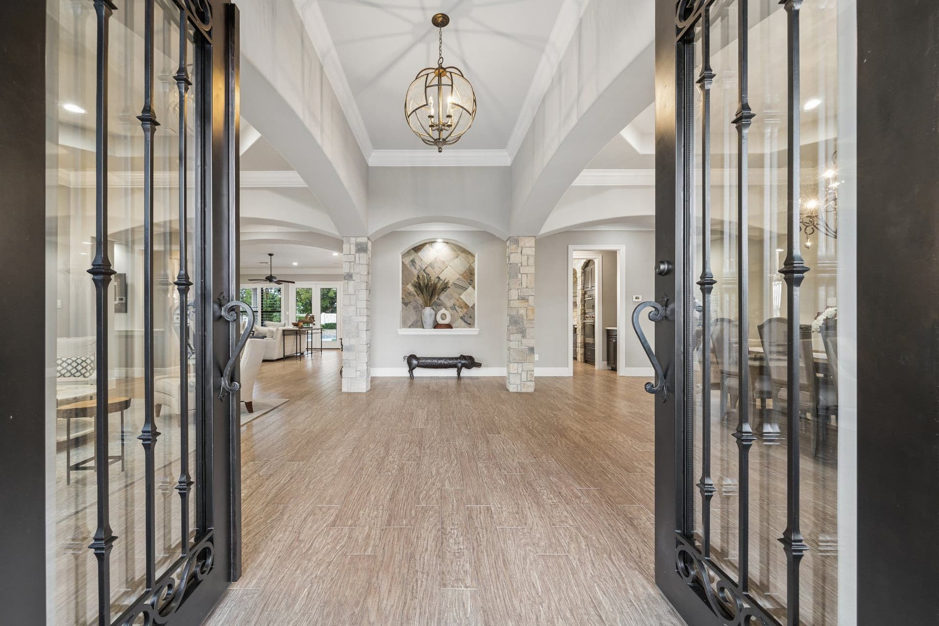 The custom estate at 2535 Hinkles Ferry in Texana Plantation, Richmond, Texas