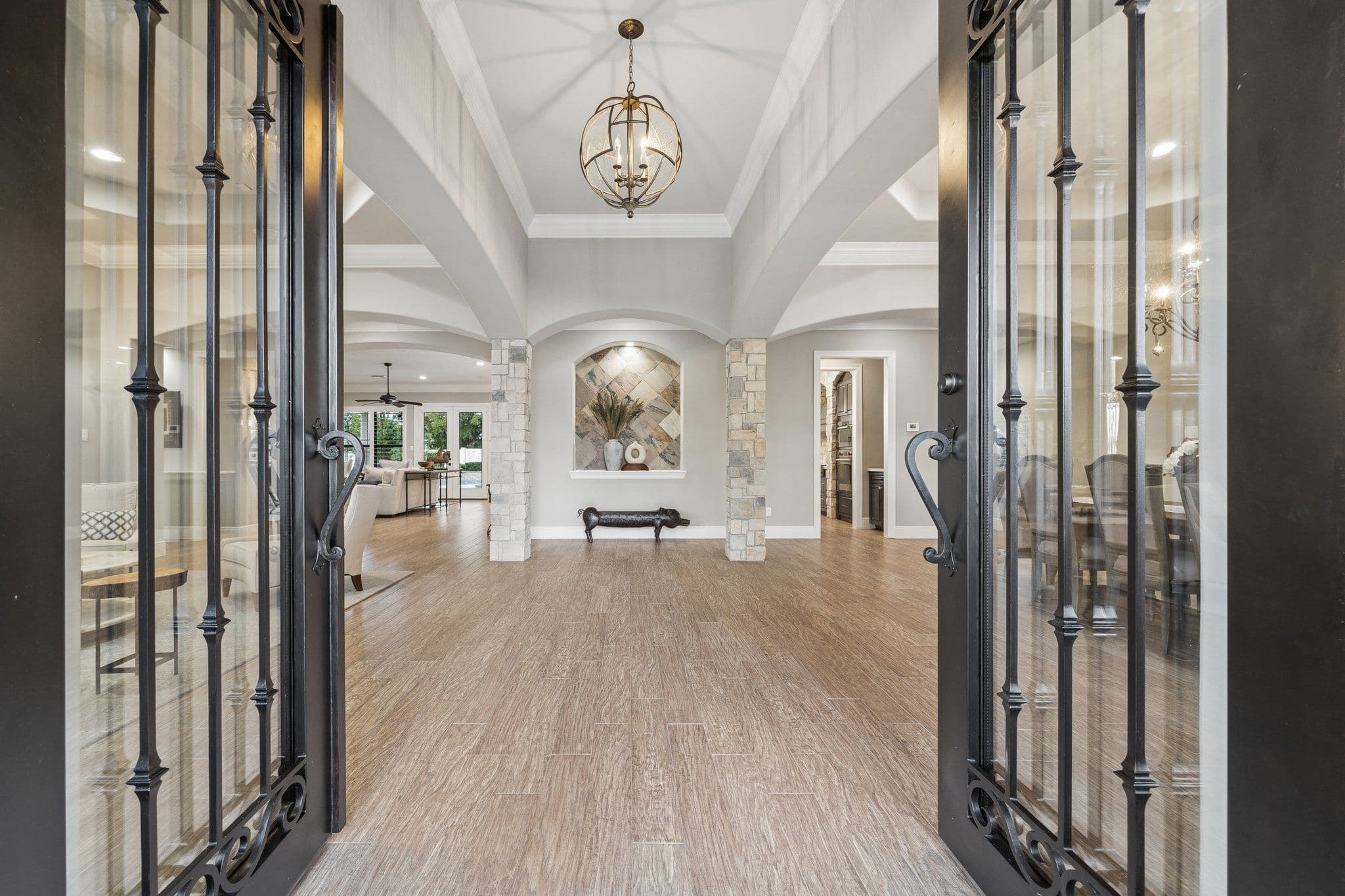 The custom estate at 2535 Hinkles Ferry in Texana Plantation, Richmond, Texas